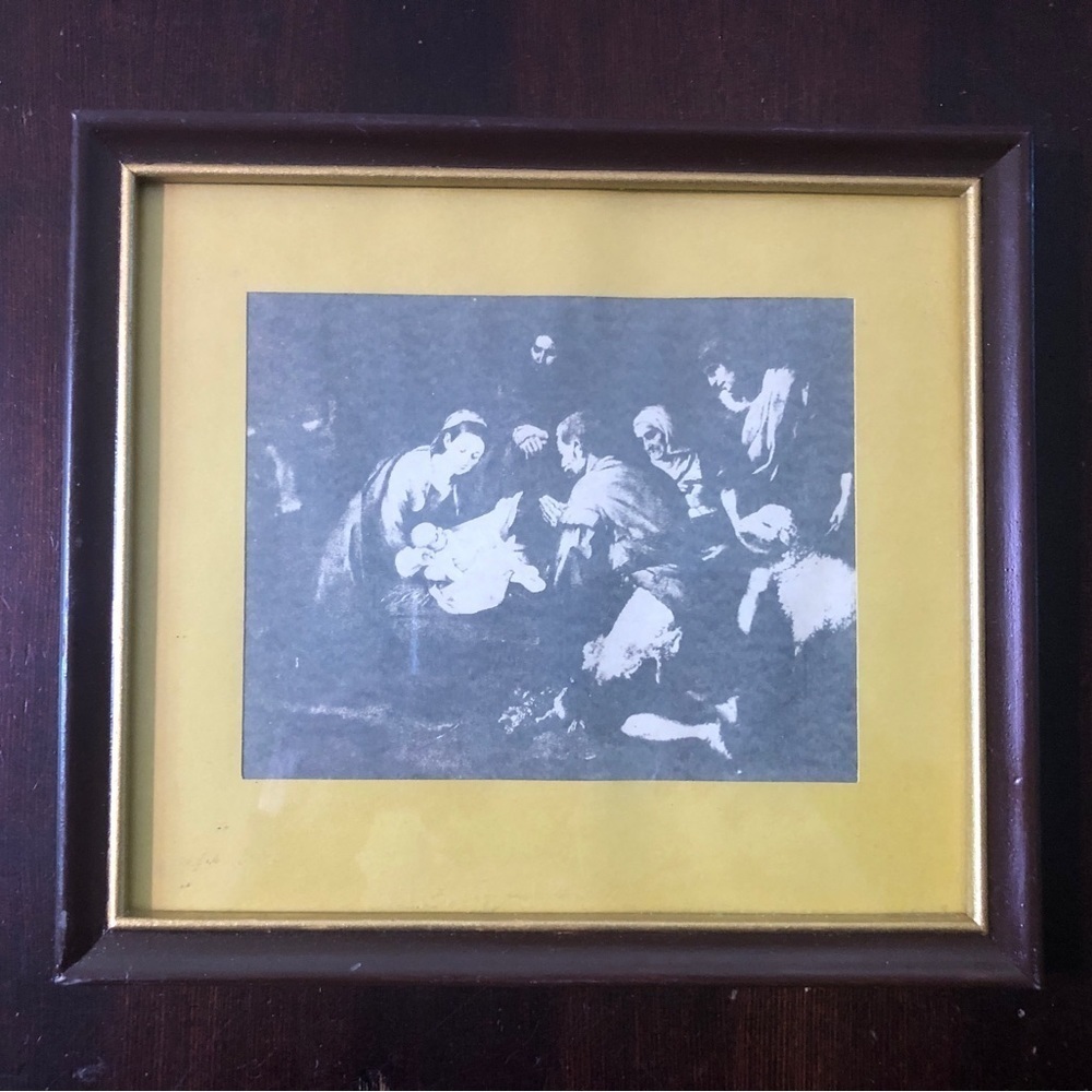 - Vintage Museum Picture. Adoration Of The Sheppards. 
9”x8”